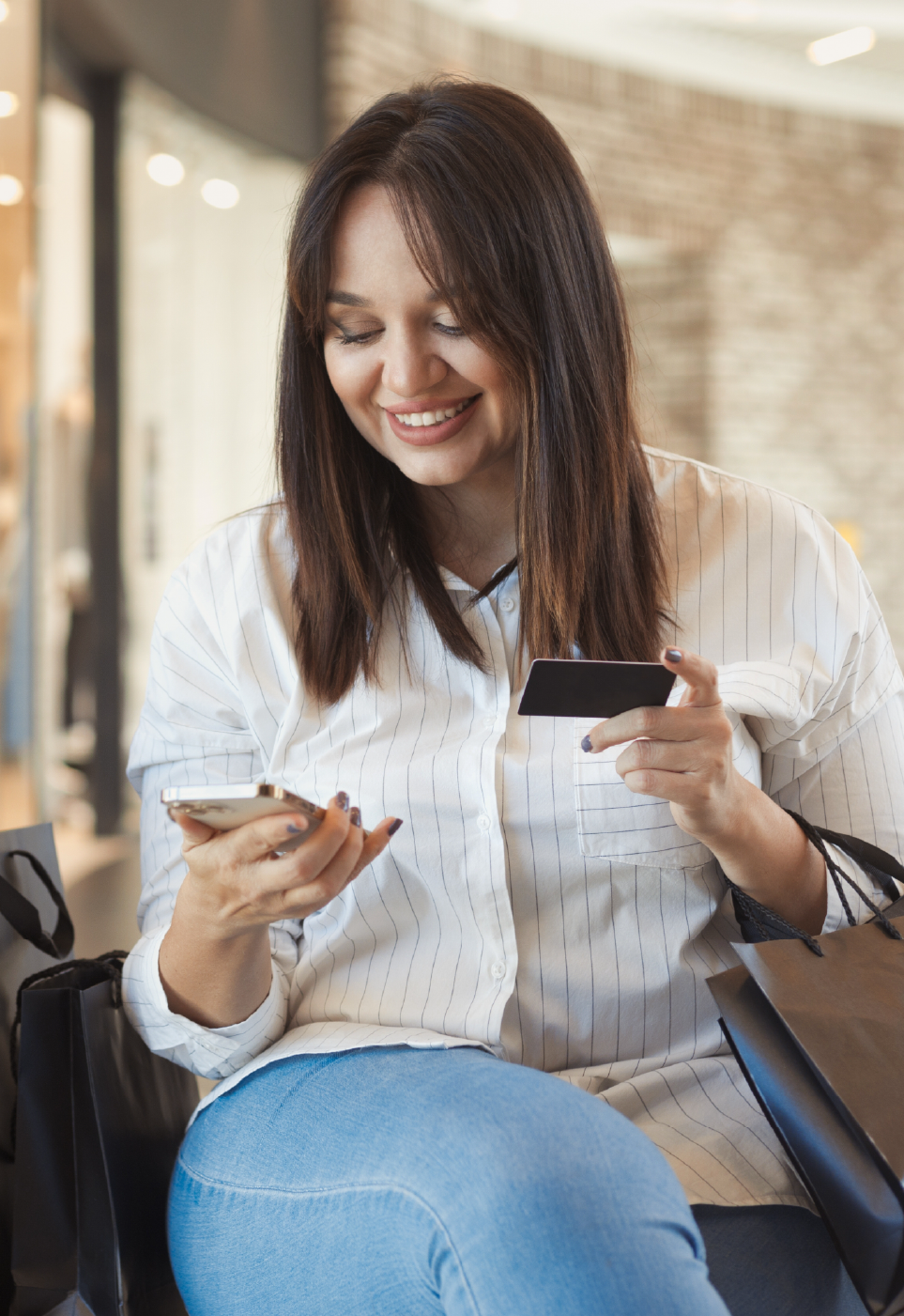 mujer-celular Desk